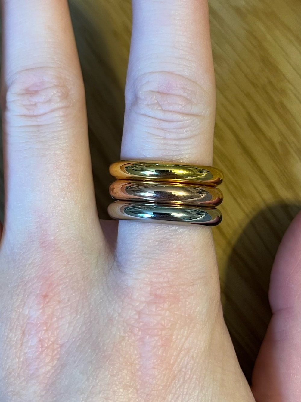 Milor Italy set of three stacking rings